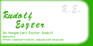 rudolf eszter business card